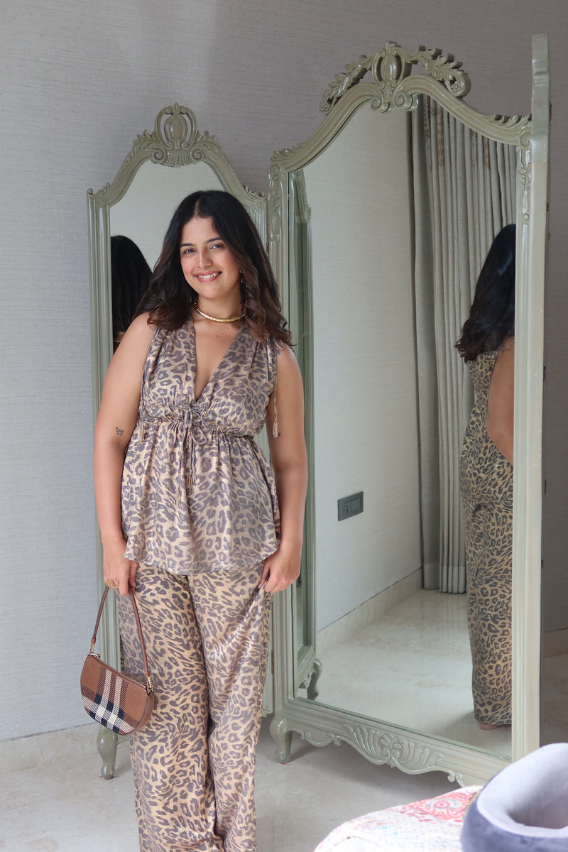 Leopard top + pants