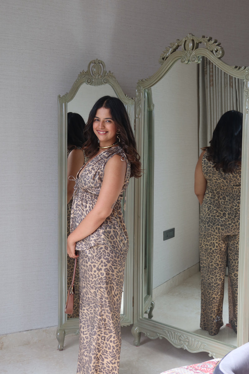 Leopard top + pants
