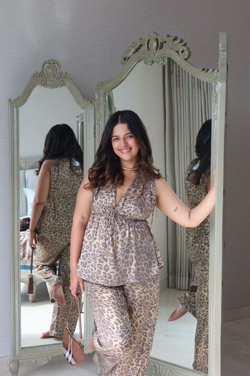 Leopard top + pants