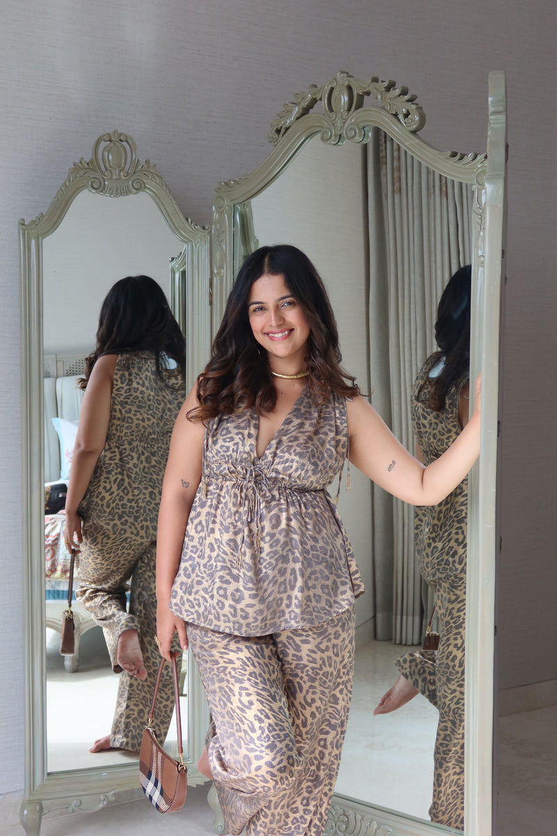 Leopard top + pants