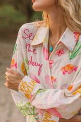 Sugar on the beach shirt dress
