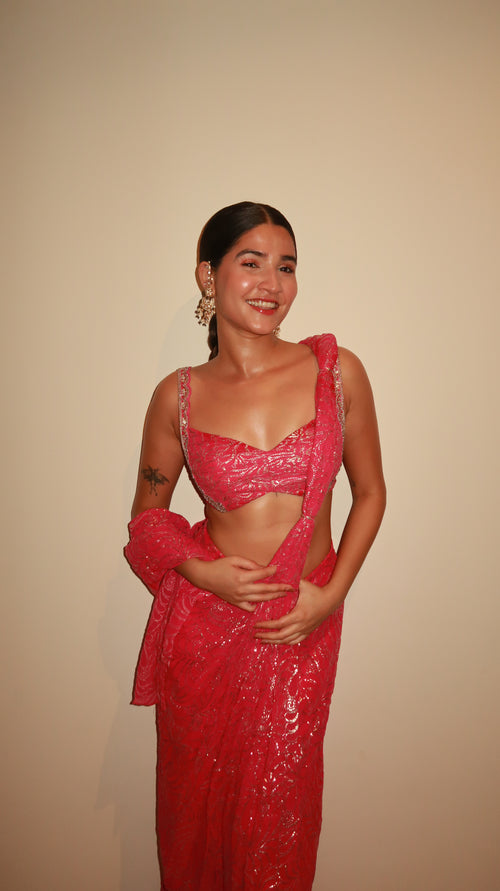 Gaurvi in Rani saree