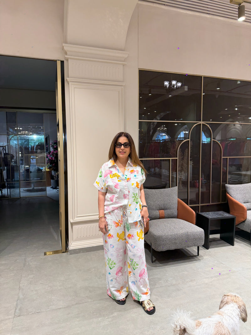 Sugar on the beach shirt + pants