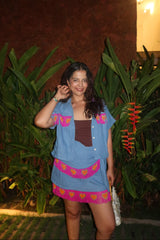 Tassel love story shirt + skorts