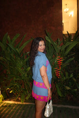 Tassel love story shirt + skorts