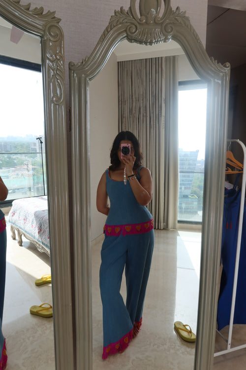 Tassel love story corset + pants