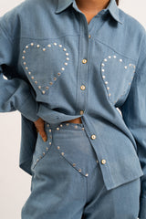 Heart breaker denim pants