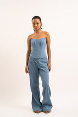 Heart breaker denim corset
