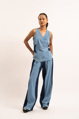 Star denim top