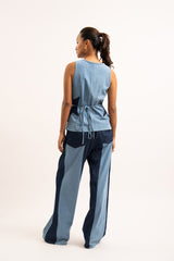 Star denim top