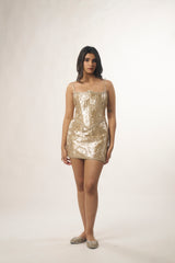 Siatara corset mini dress