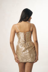 Siatara corset mini dress