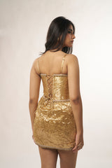 Siatara corset mini dress