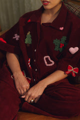 Candy cane oversized shirt