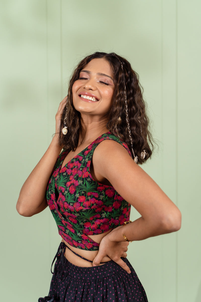 Candolim Reversible wrap top
