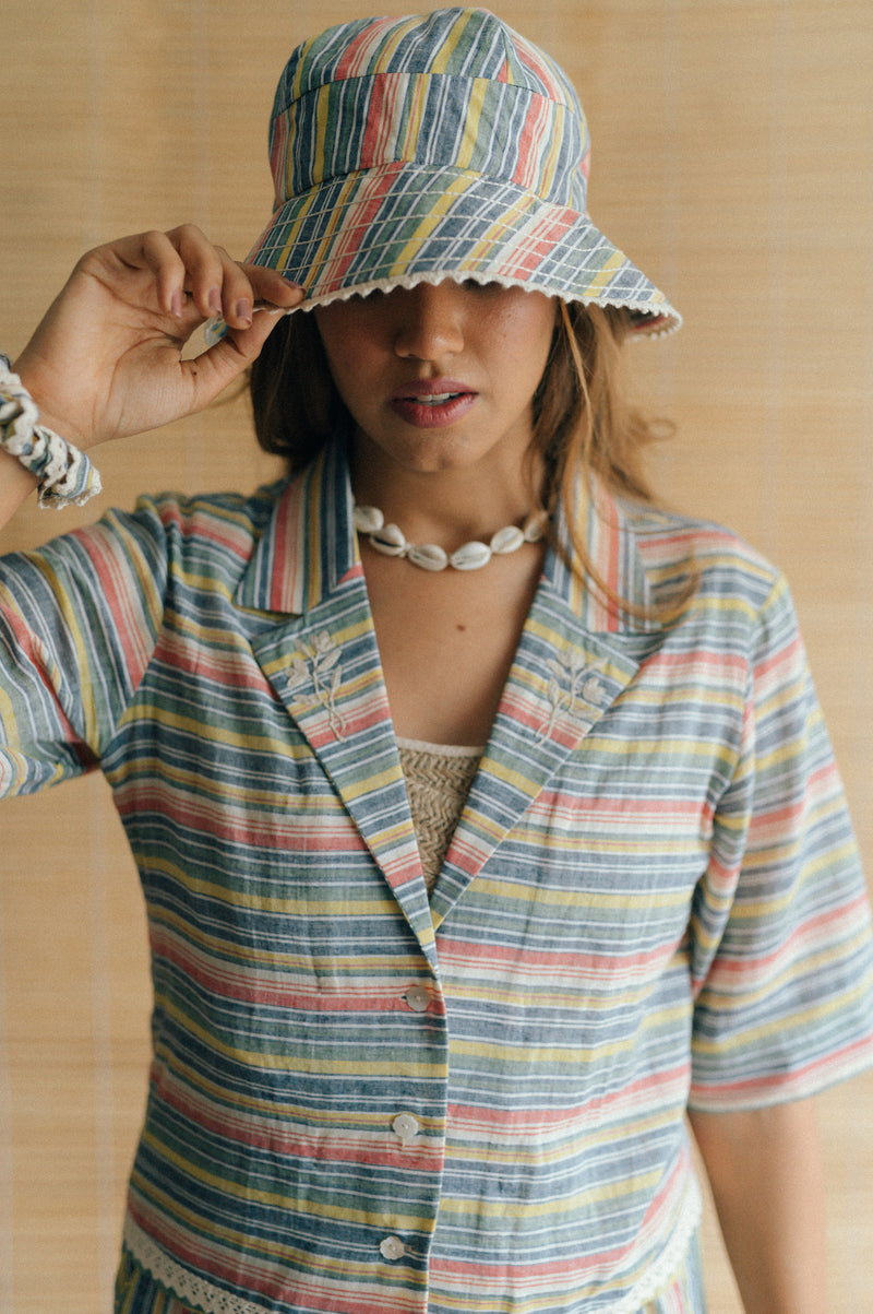 Vintage summer bucket hat